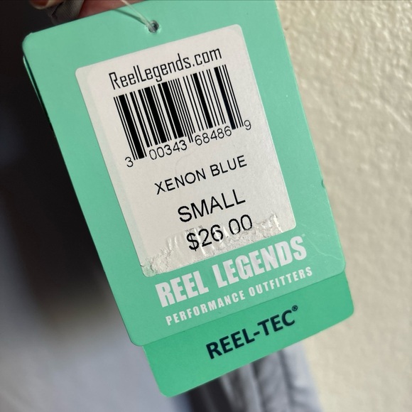 Reel Legends Tank Women Small Xenon Blue With Scrunched Tie Sides - Picture 5 of 6